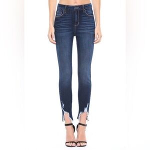 Women's Distressed Cello Blue Jeans